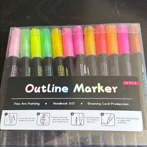 Outline Marker Set - 24 PCS